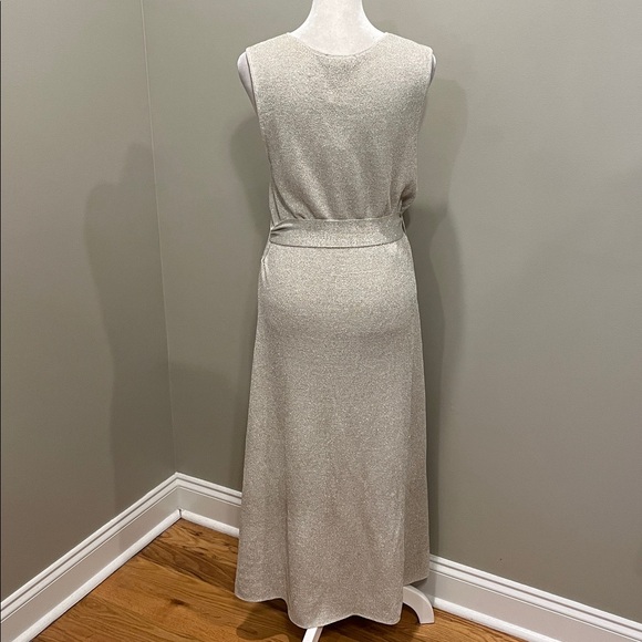 Ann Taylor Cream Maxi Dress V Neck - Picture 5 of 10